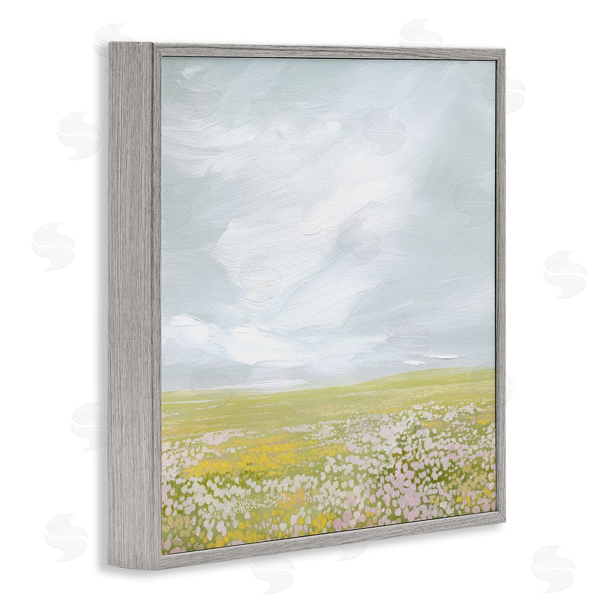 Grace Popp Endless Spring Meadow Gray Framed Giclee Wall Art Print