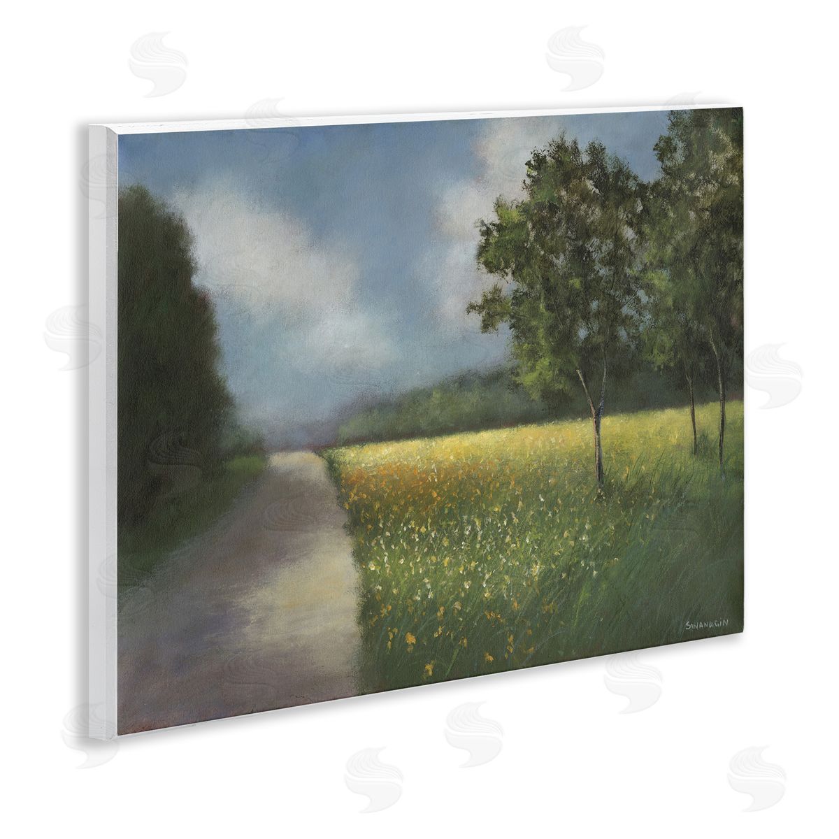 Traditional Country Road Wood Plaque Wall Art, Home Decor by David Swanagin