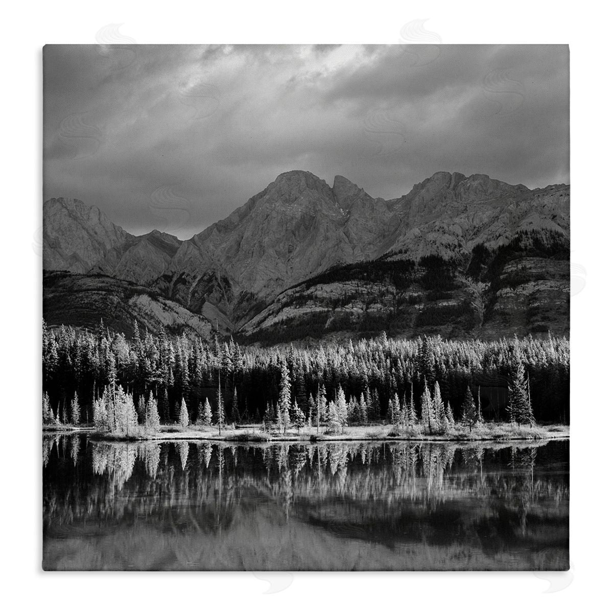 Chip Forelli Two Jack Lake Landscape Canvas Wall Art Print
