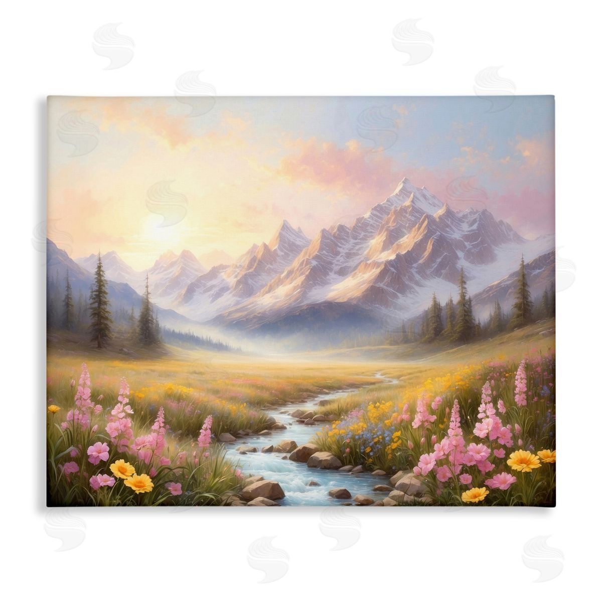 Gentle Dawn Landscape Canvas Wall Art, Home Decor by Denise Dundon