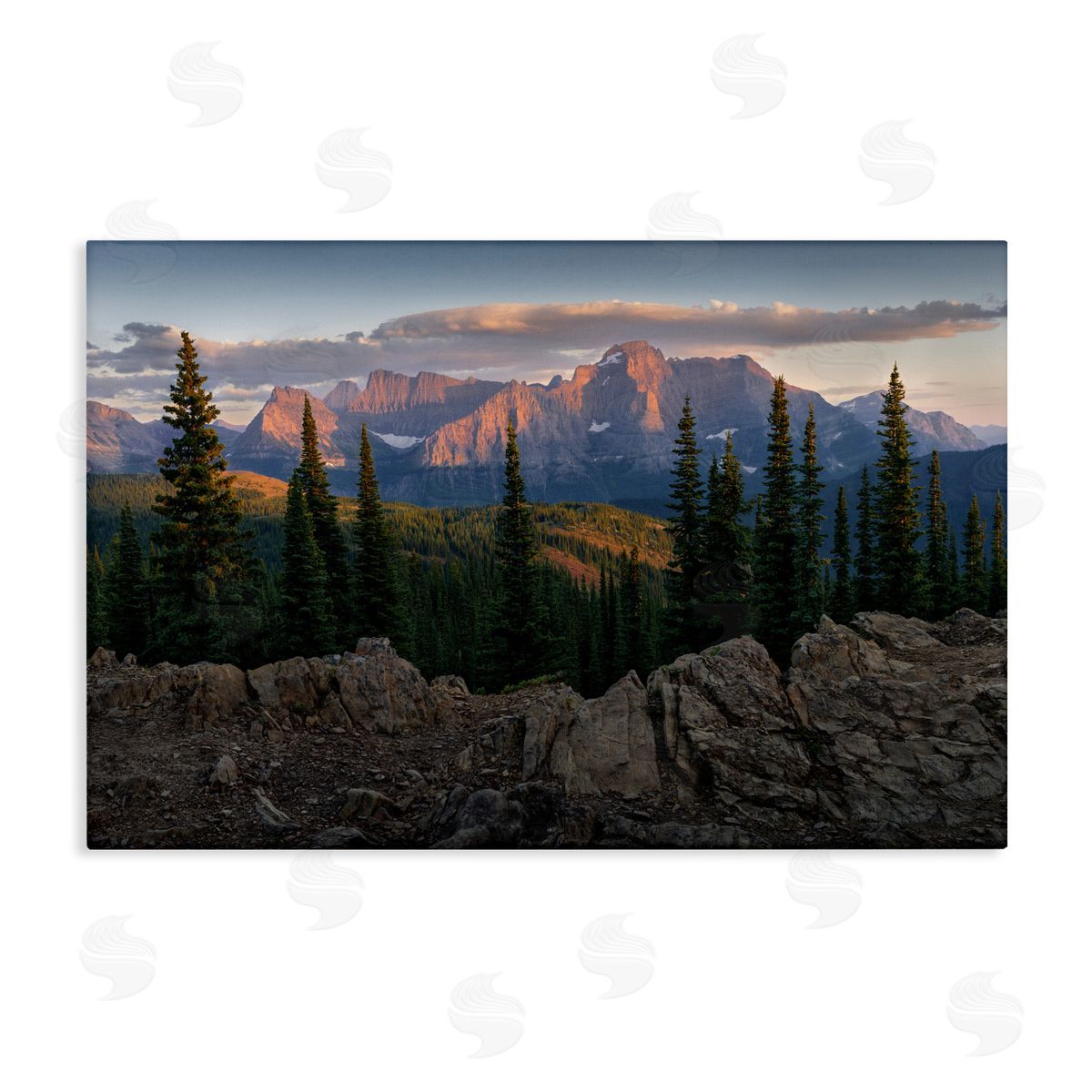 Diurnal Mountain Scenery Canvas Wall Art, Home Decor by Hunter Page Photography