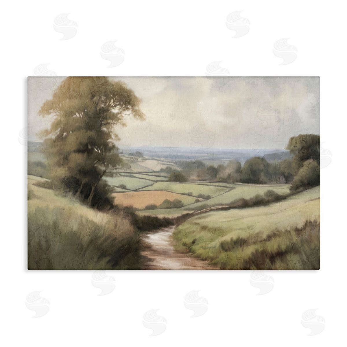 Kim Allen Country Walk Path Canvas Wall Art Print