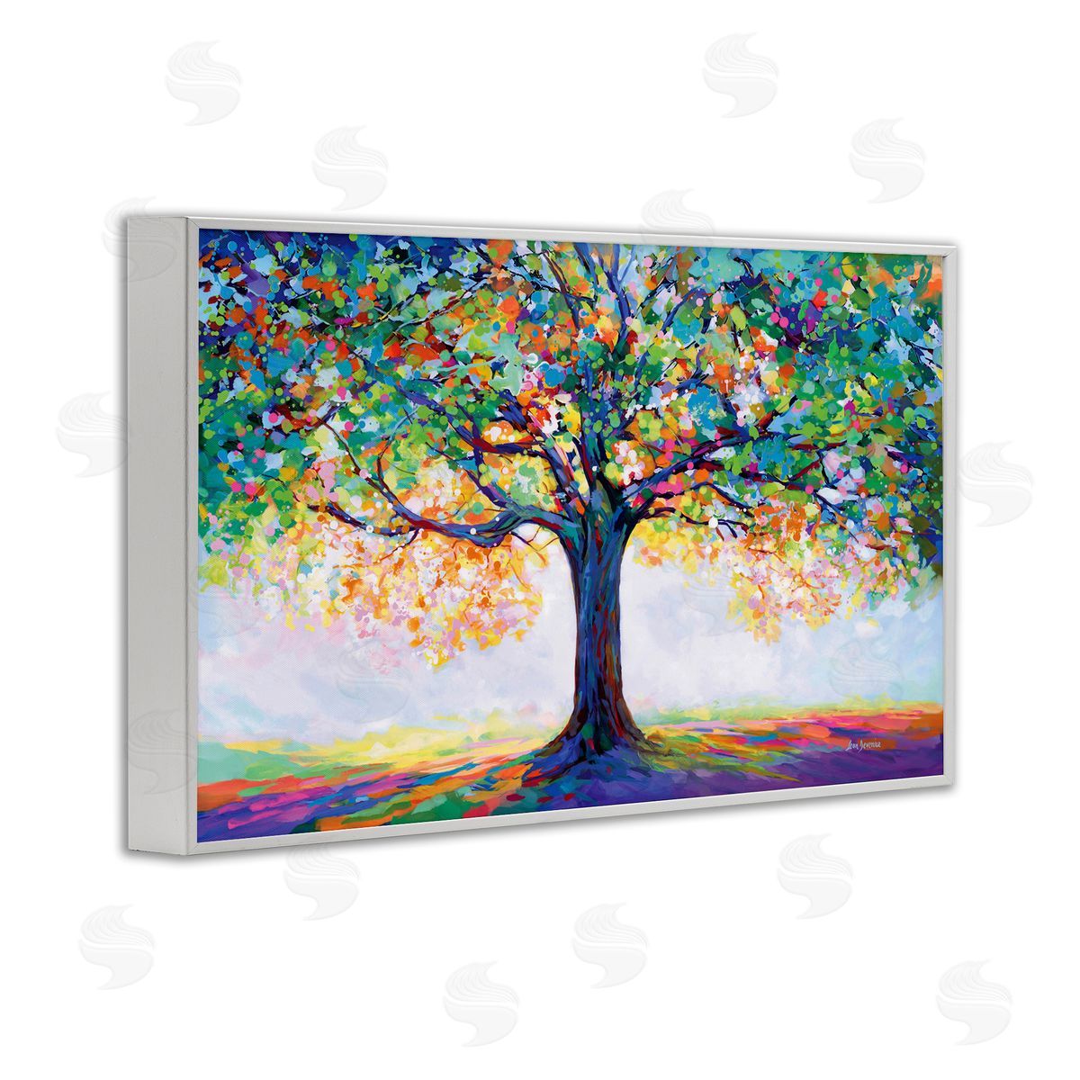 Leon Devenice Tree Of Opportunity White Framed Giclee Wall Art Print