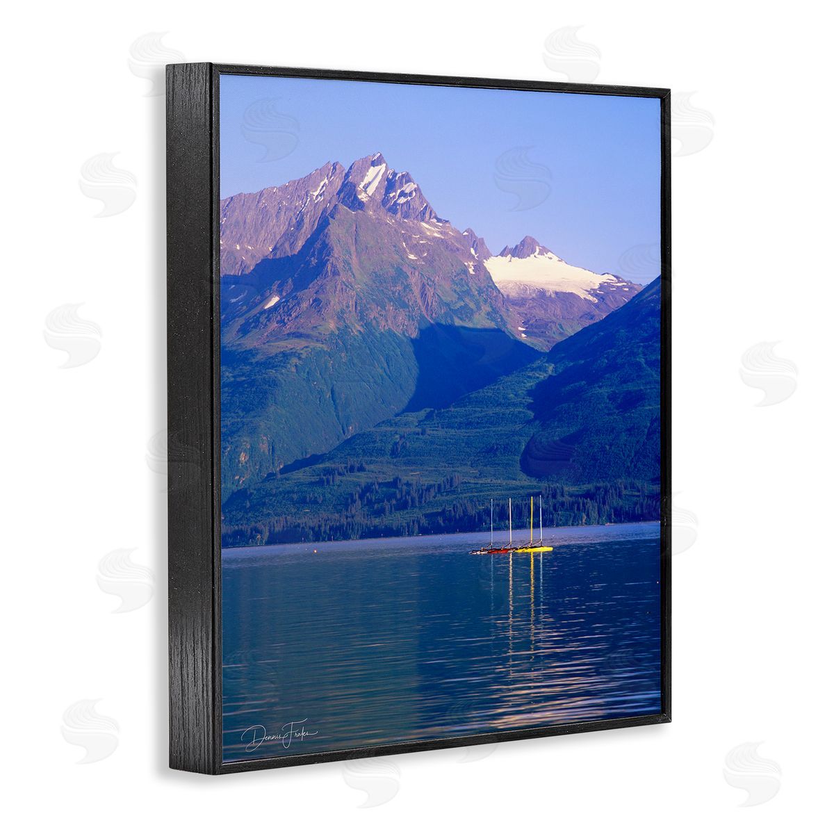Lake View Photography Black Frame Print Wall Art, Home Decor by Dennis Frates