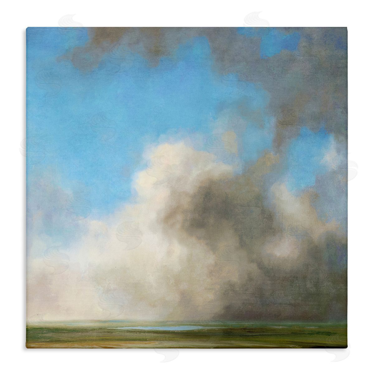 Suzanne Nicoll Soft Full Clouds View Canvas Wall Art Print