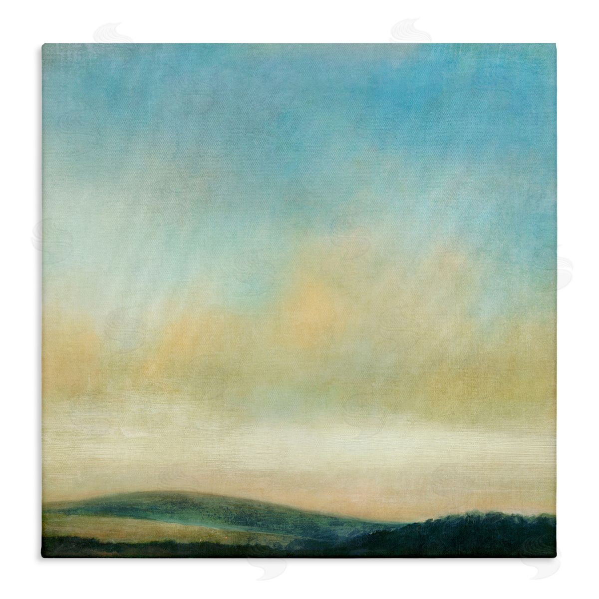 Suzanne Nicoll Cloudy Countryside Fields Canvas Wall Art Print