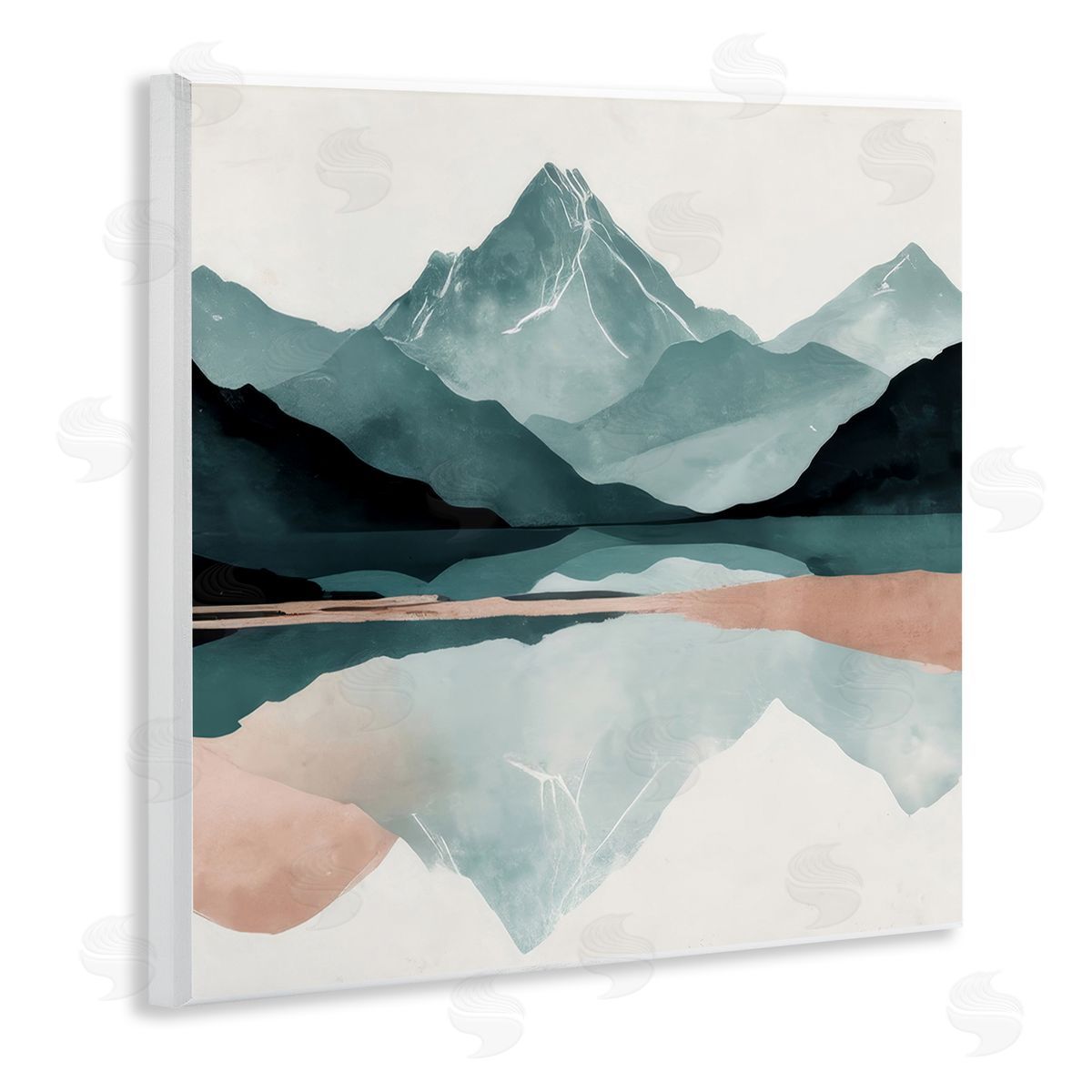 Denise Dundon Reflections of High Peaks Wooden Wall Plaque Art Print