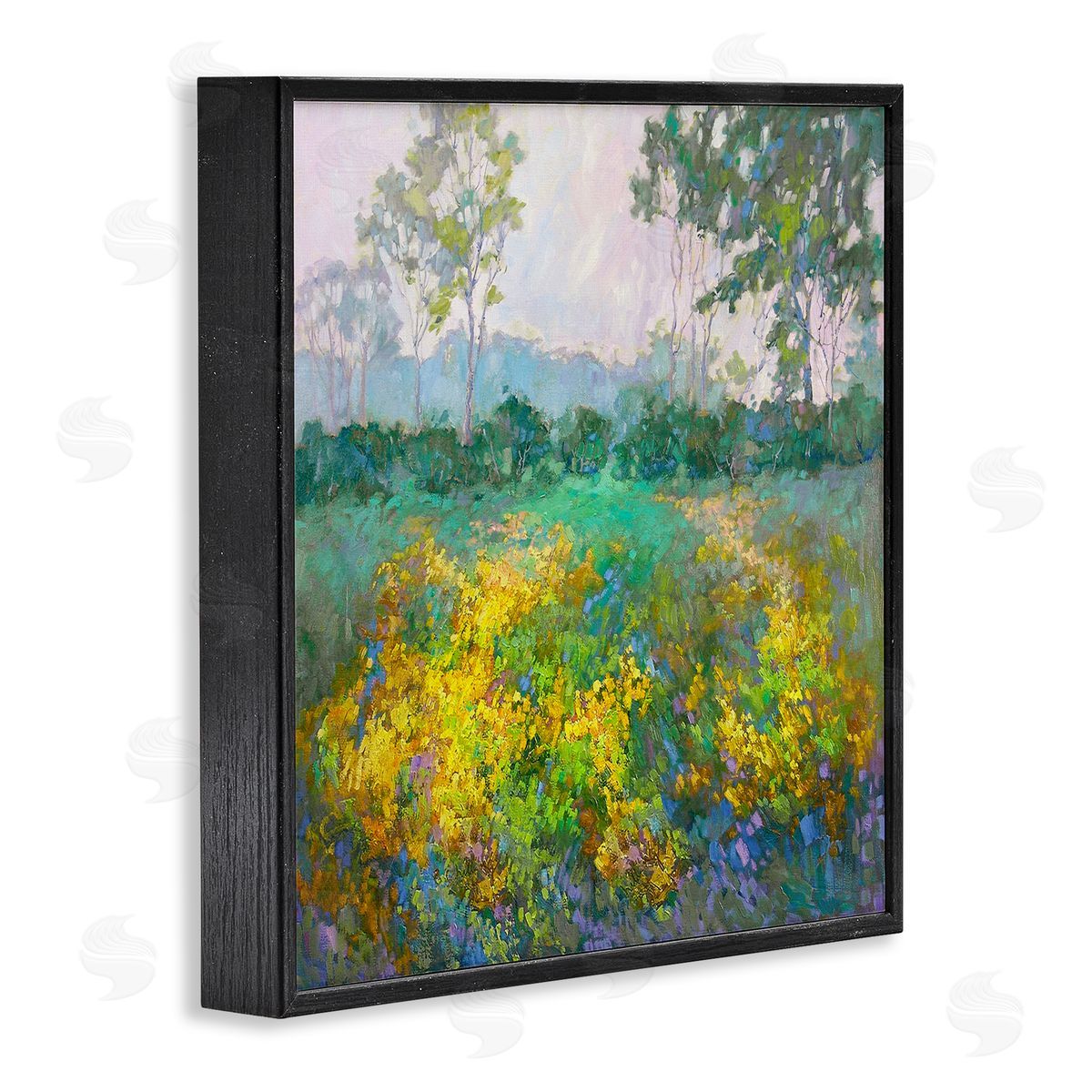 Barbara Schilling Complex Meadow Terrain Black Framed Giclee Wall Art Print