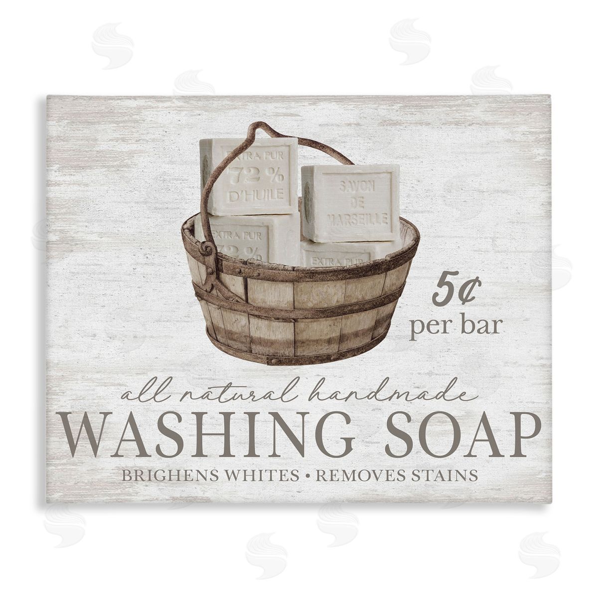 Vintage Laundry Soap Canvas Wall Art, Home Decor by Lettered and Lined