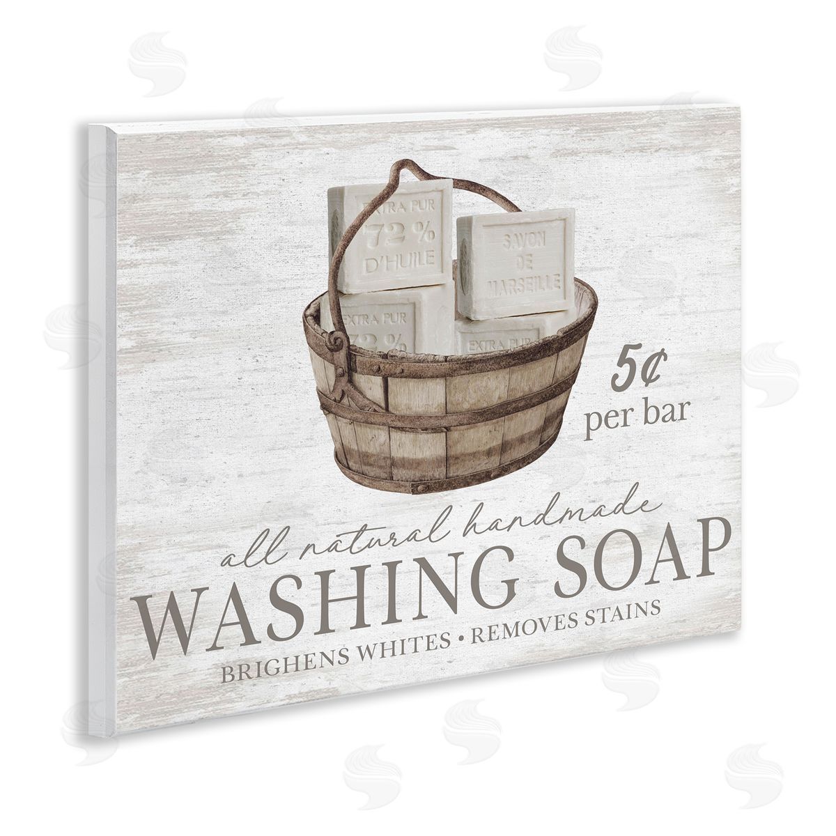 Vintage Laundry Soap Wood Plaque Wall Art, Home Decor by Lettered and Lined
