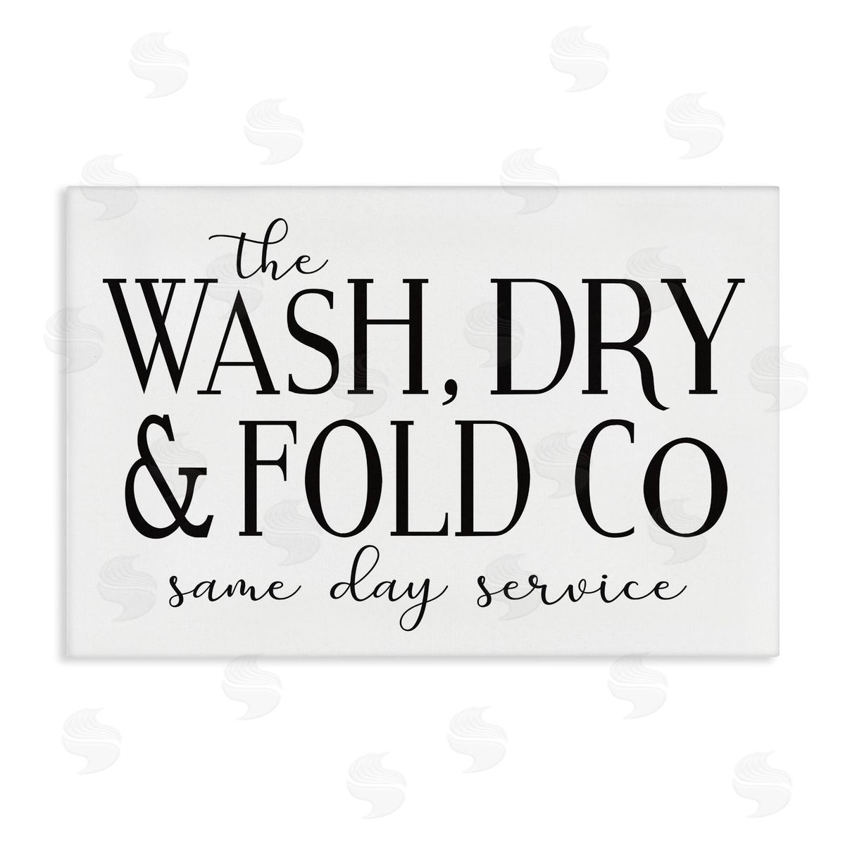 Same Day Service Laundry Canvas Wall Art, Home Decor by Lettered and Lined