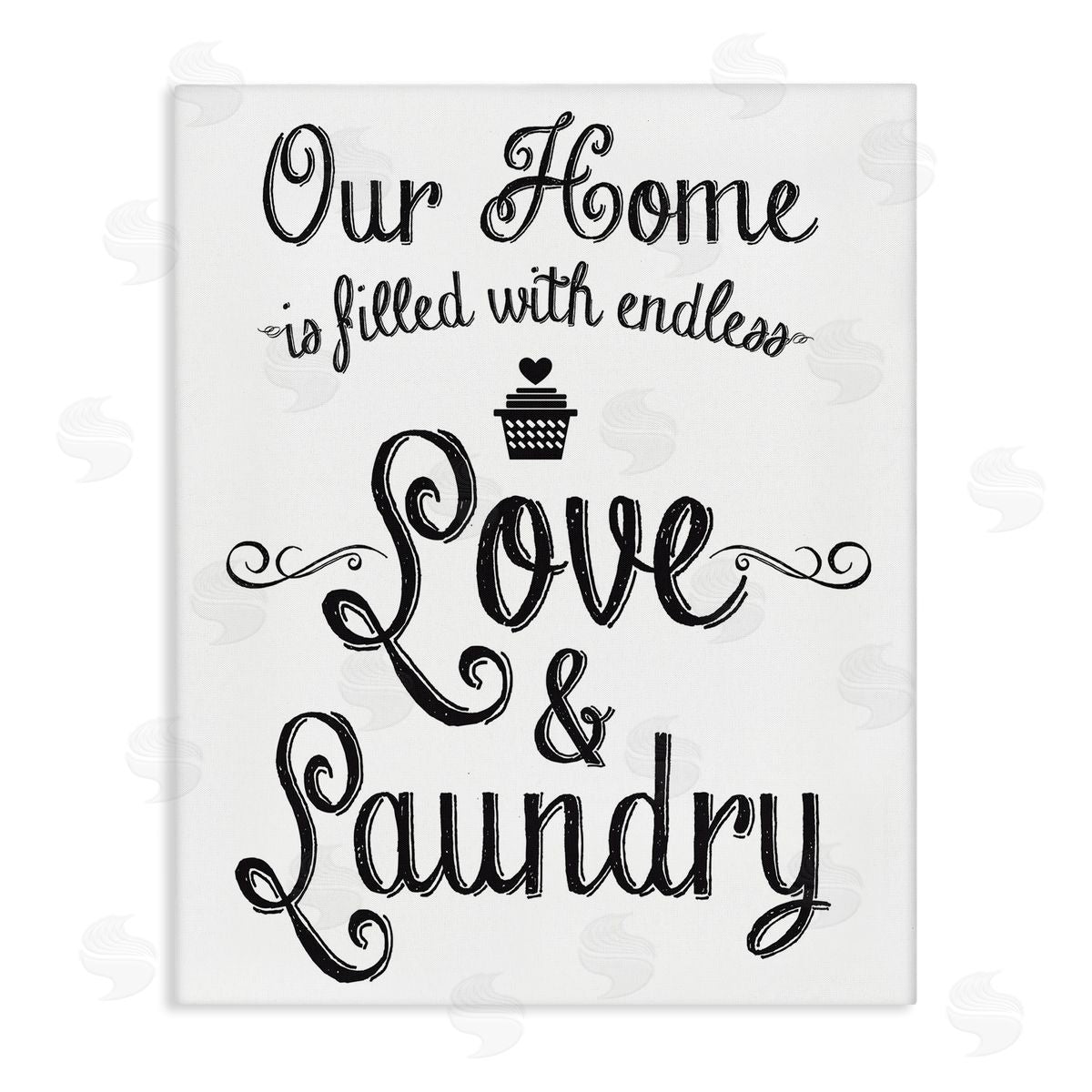 Endless Love and Laundry Canvas Wall Art, Home Decor by Lettered and Lined