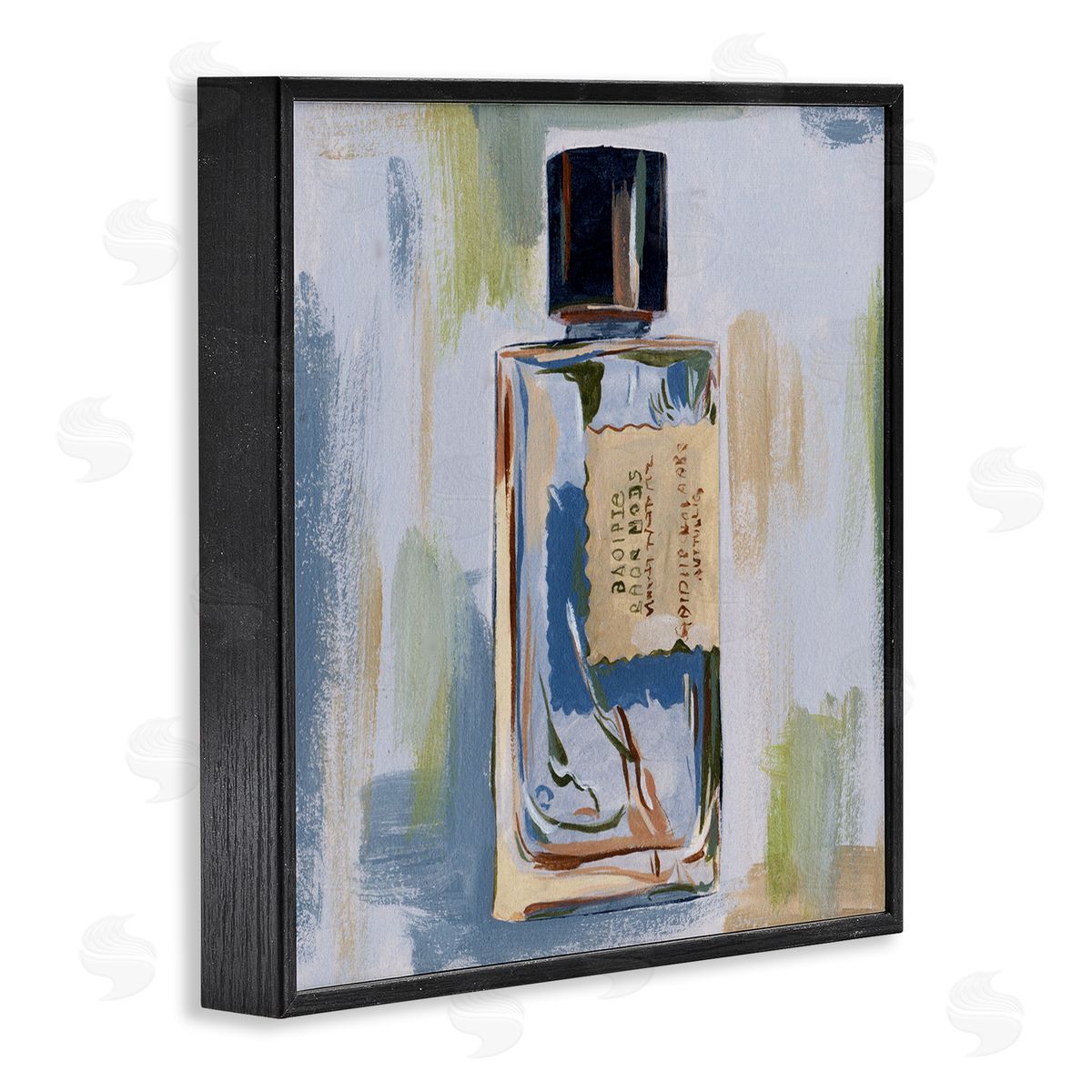 Melissa Wang Paint Streak Perfume Black Framed Giclee Wall Art Print