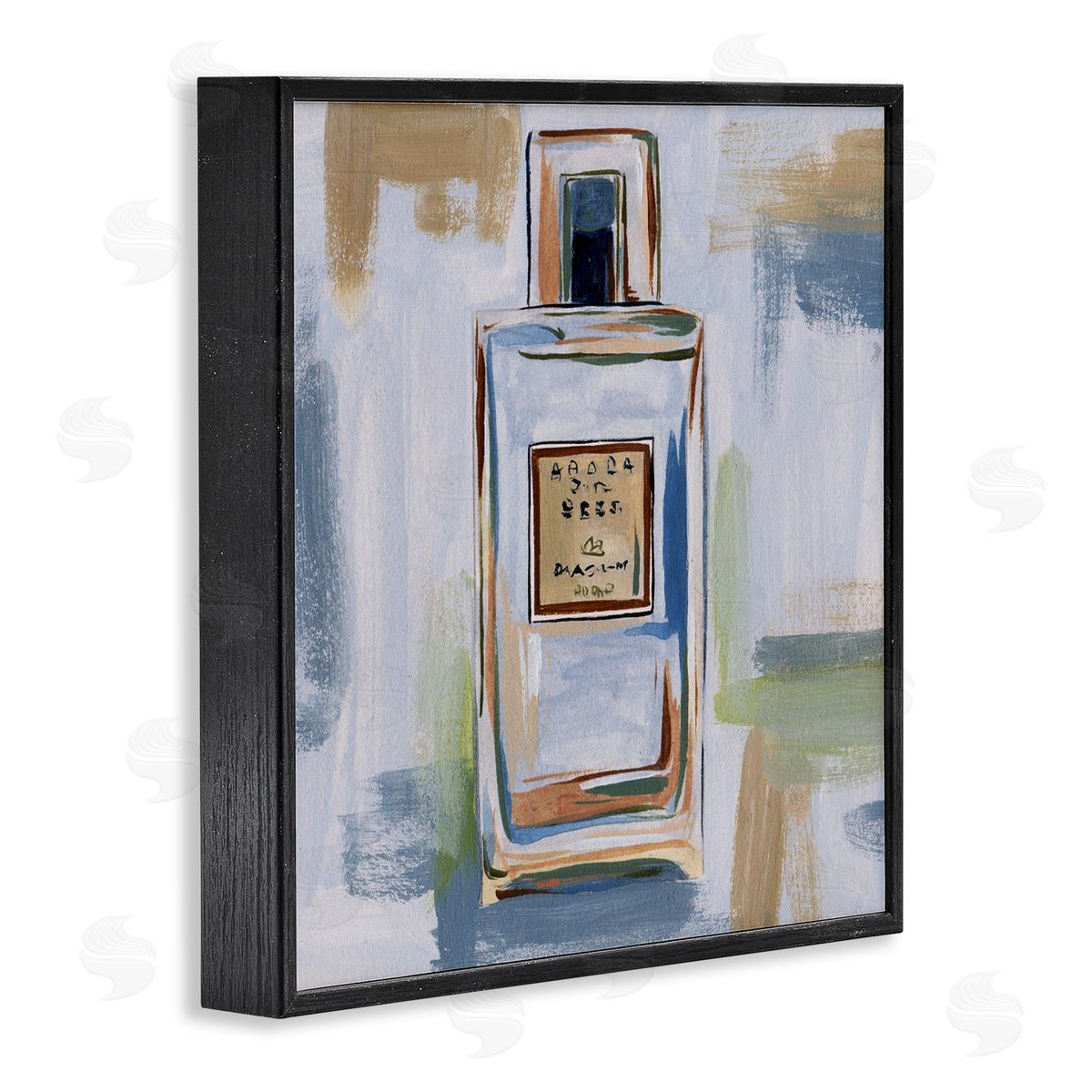 Melissa Wang Neutral Perfume Bottle Black Framed Giclee Wall Art Print