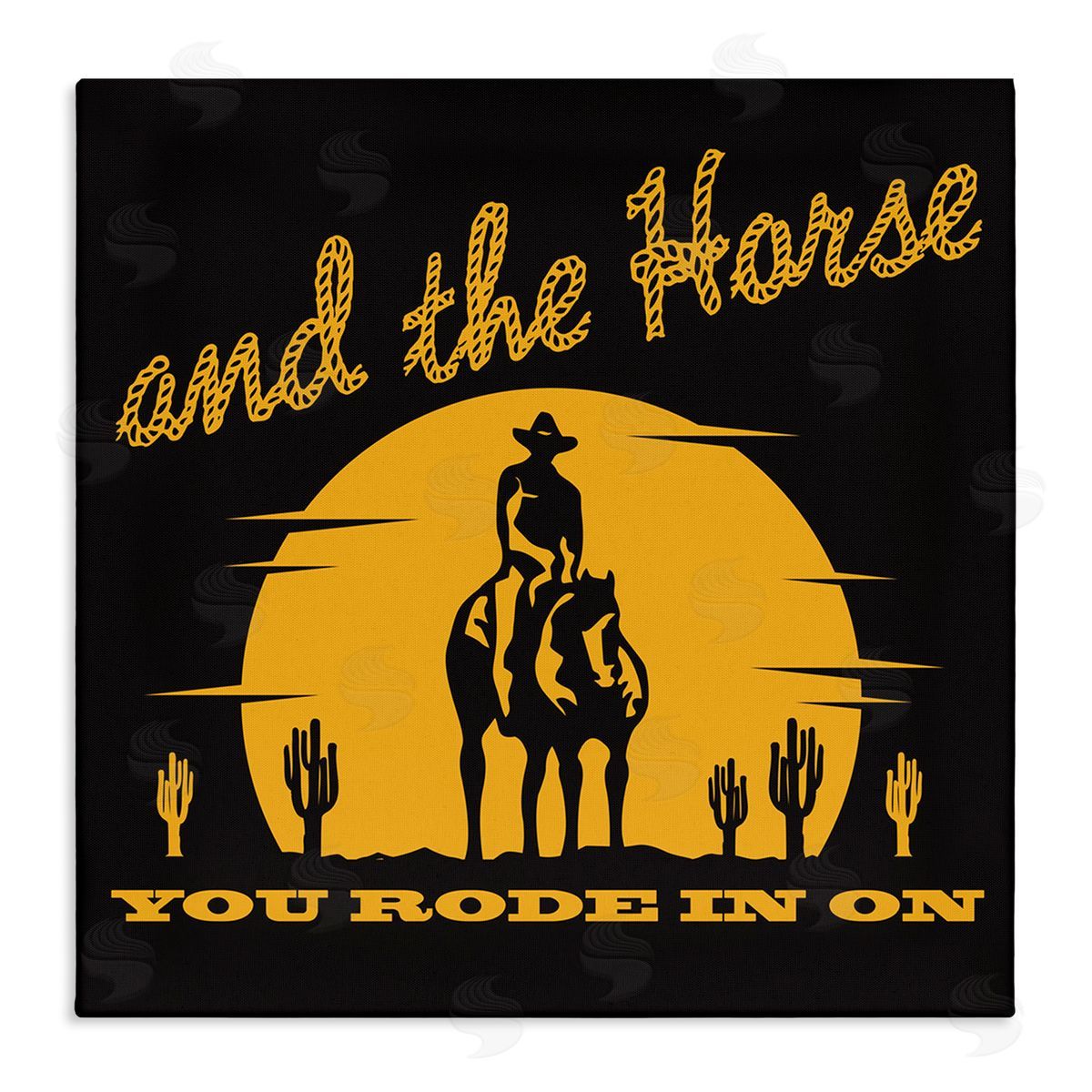 Horse You Rode In On Canvas Wall Art, Home Decor by Jedco Brands, Inc.