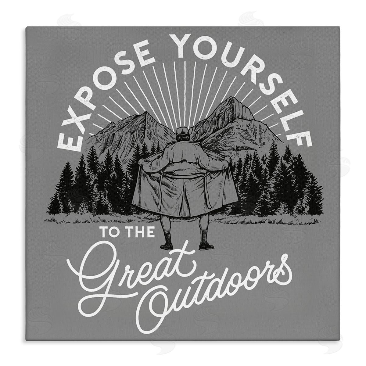 Expose Yourself Funny Canvas Wall Art, Home Decor by Jedco Brands, Inc.