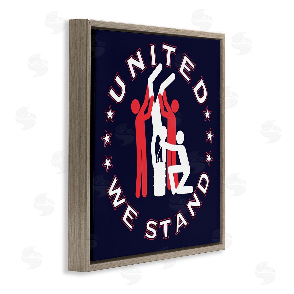 Jedco Brands Inc. Funny Keg Stand Brown Floating Frame Canvas Wall Art Print