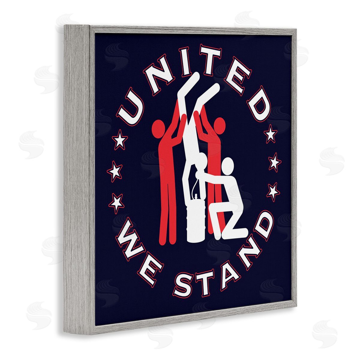 Jedco Brands Inc. Funny Keg Stand Gray Framed Giclee Wall Art Print