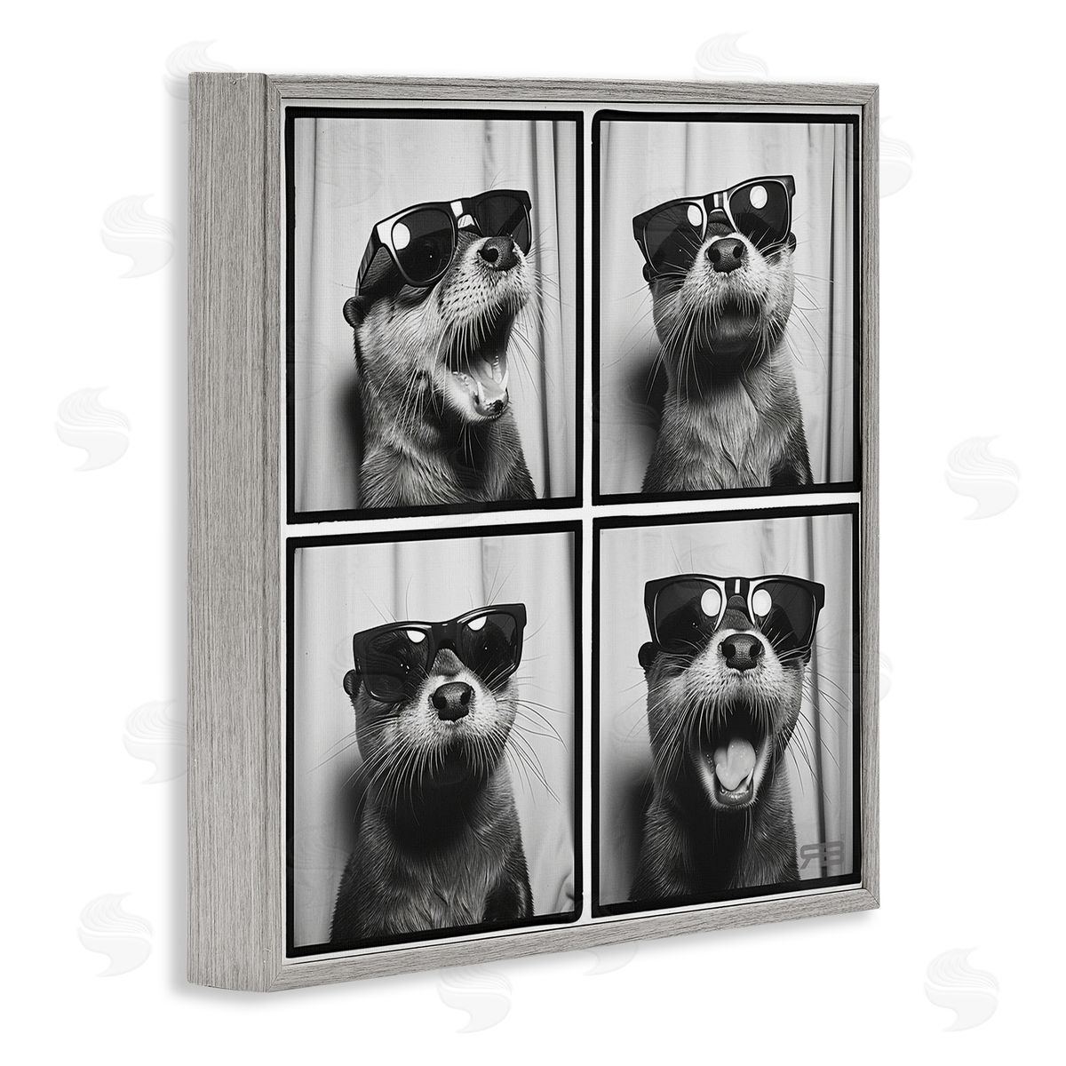 RB Fun Sunglasses Otter Gray Framed Giclee Wall Art Print