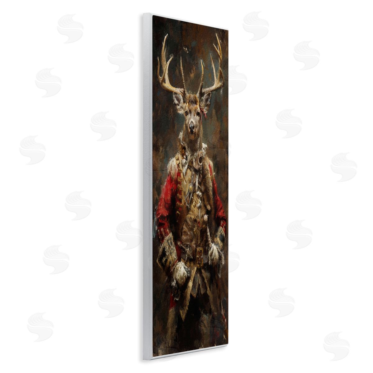 Regal Deer Portrait Wood Plaque Wall Art, Home Decor by Sean Parnell