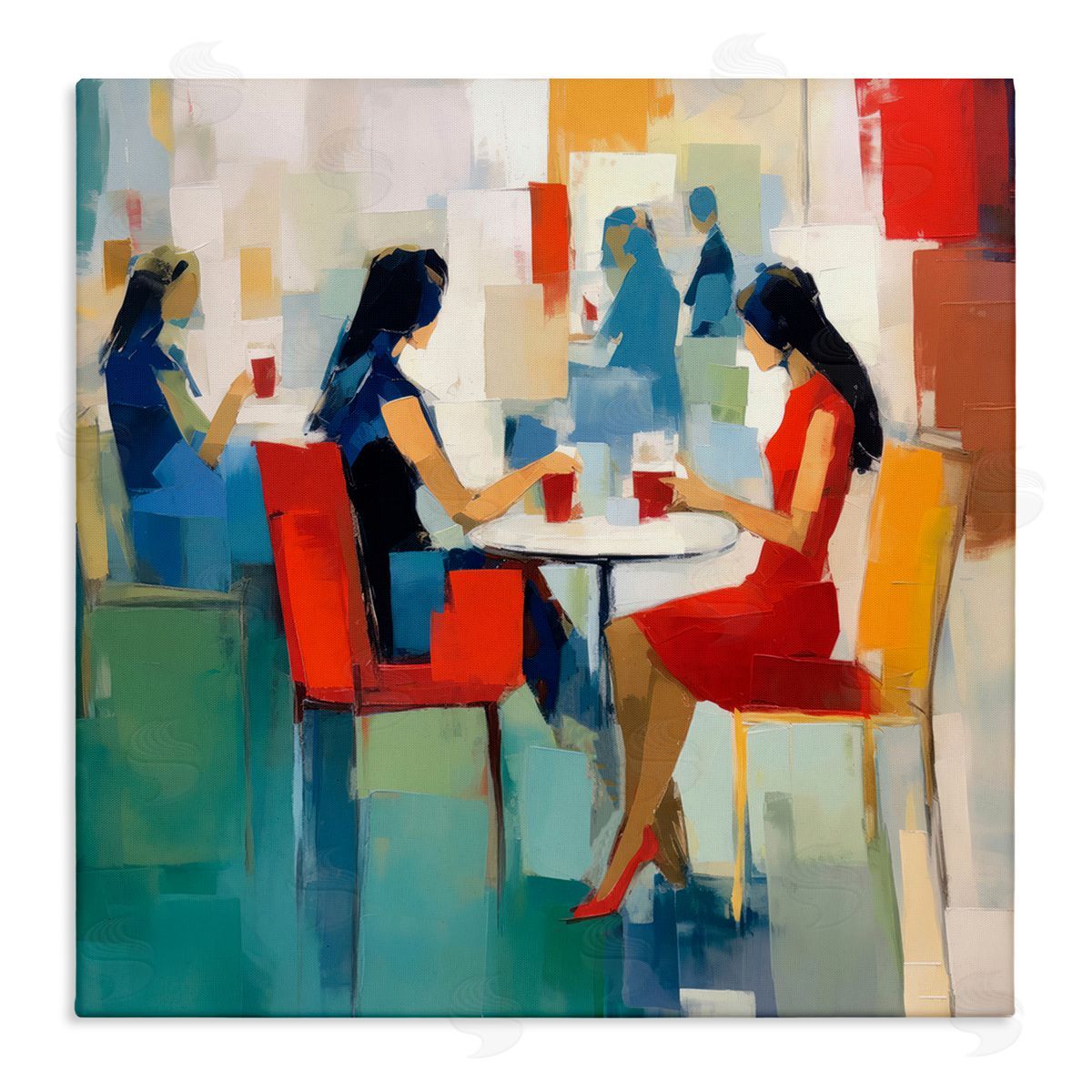 Irena Orlov Restaurant View Abstraction Canvas Wall Art Print