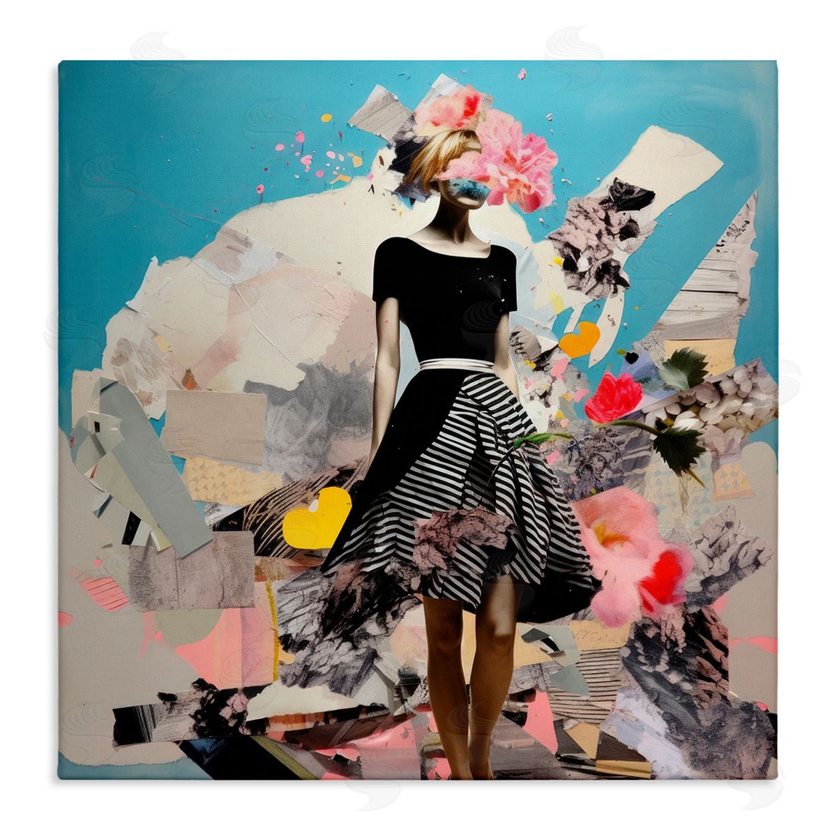 Irena Orlov Surreal Collage Woman Canvas Wall Art Print