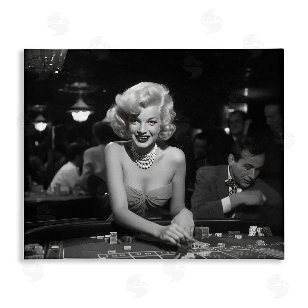 Iconic Marilyn Portrait Canvas Wall Art, Home Decor by Lazar Studio