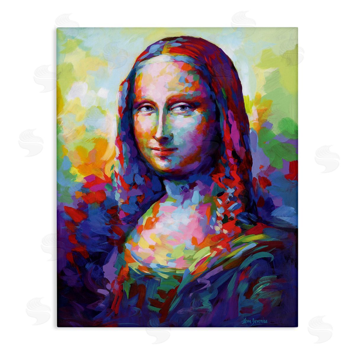 Abstract Classic Painting Canvas Wall Art, Home Decor by Leon Devenice