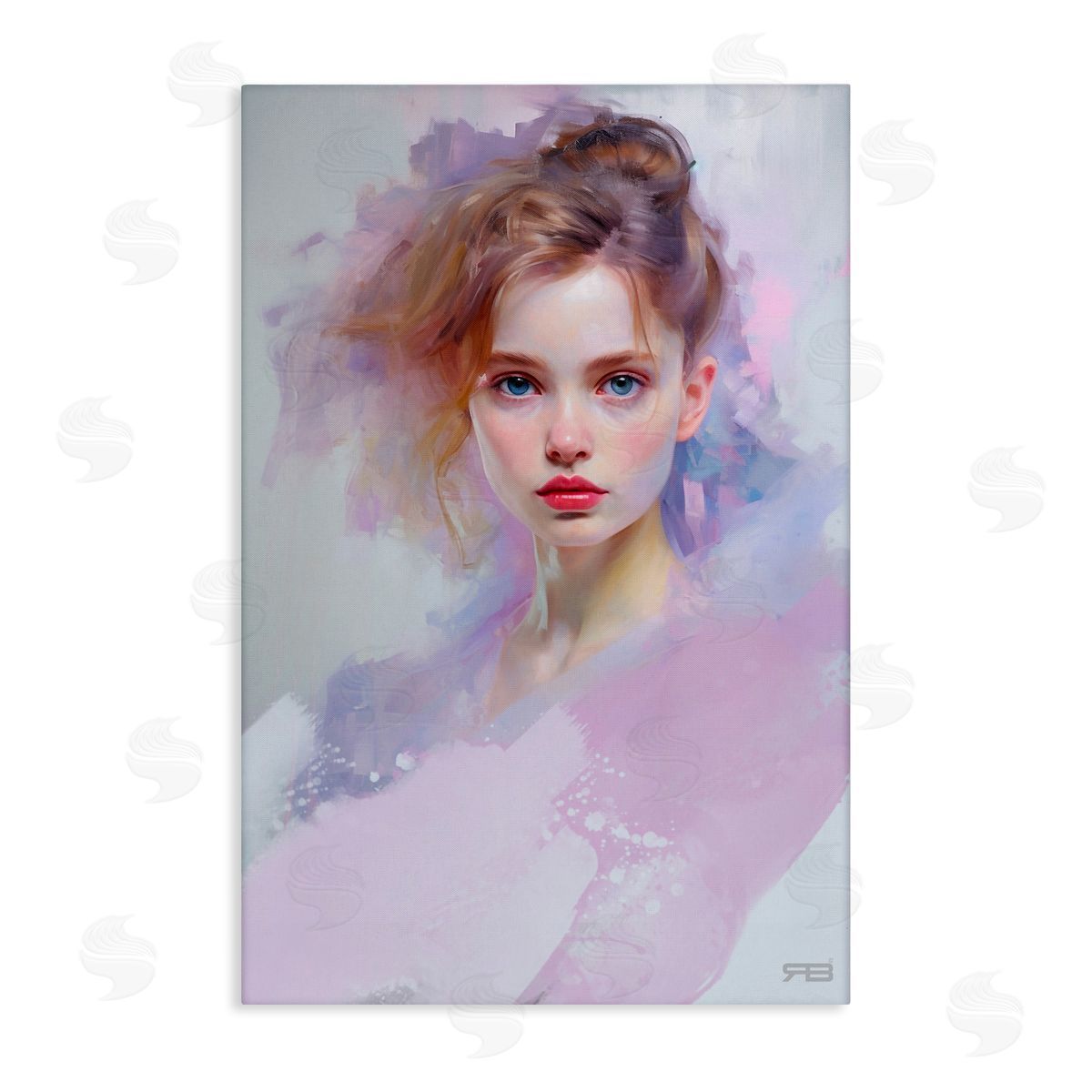 Soft Portrait of Woman Canvas Wall Art, Home Decor by Roozbeh Bahramali