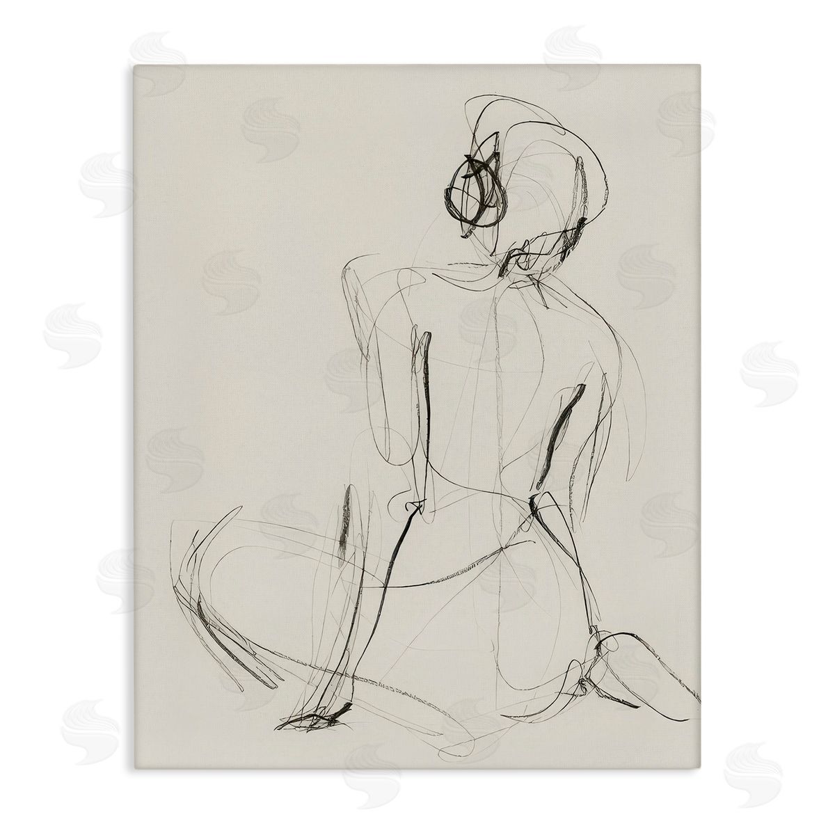 Victoria Barnes Nude Figure Study Canvas Wall Art Print
