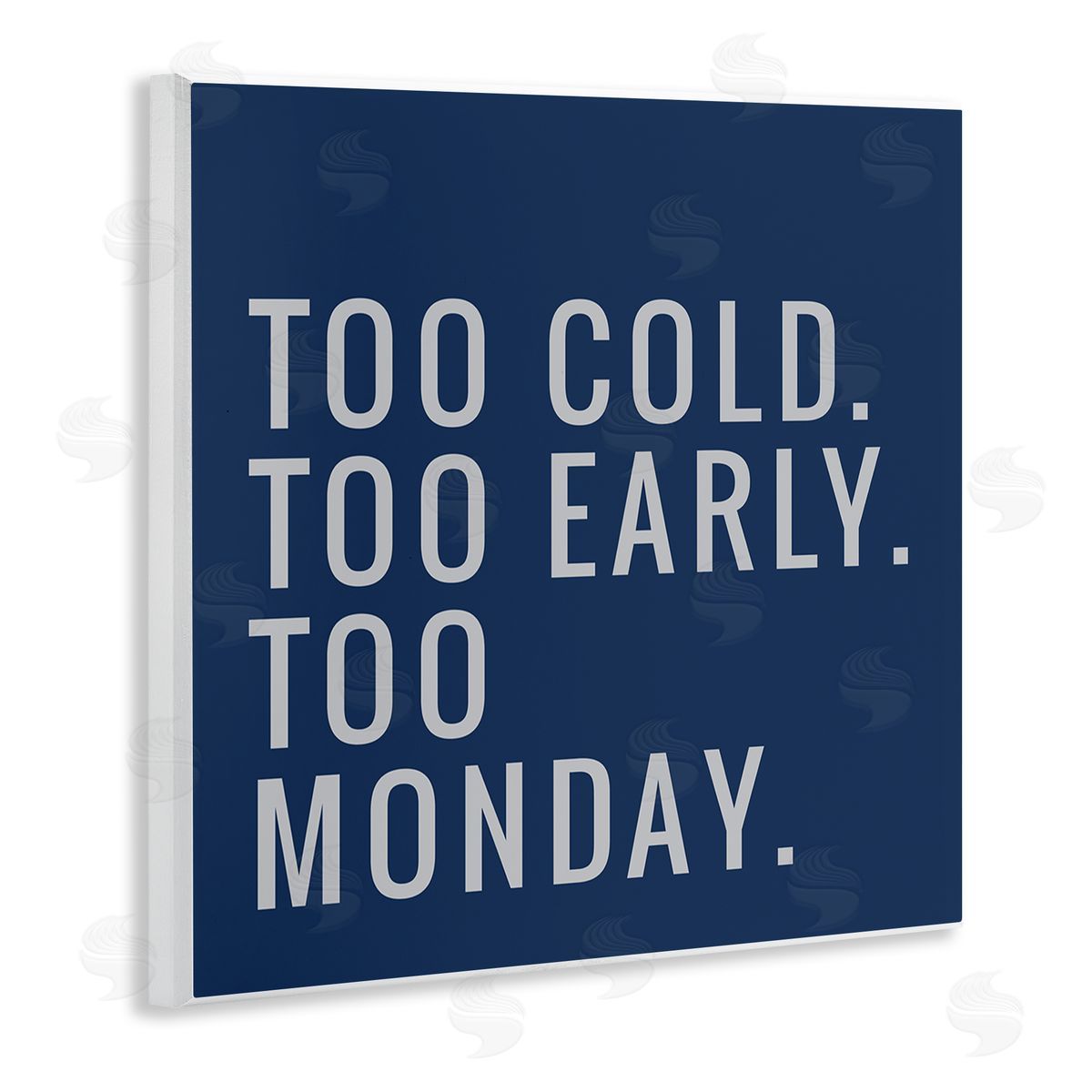 SD Graphics Studio Too Monday Phrase Wooden Wall Plaque Art Print