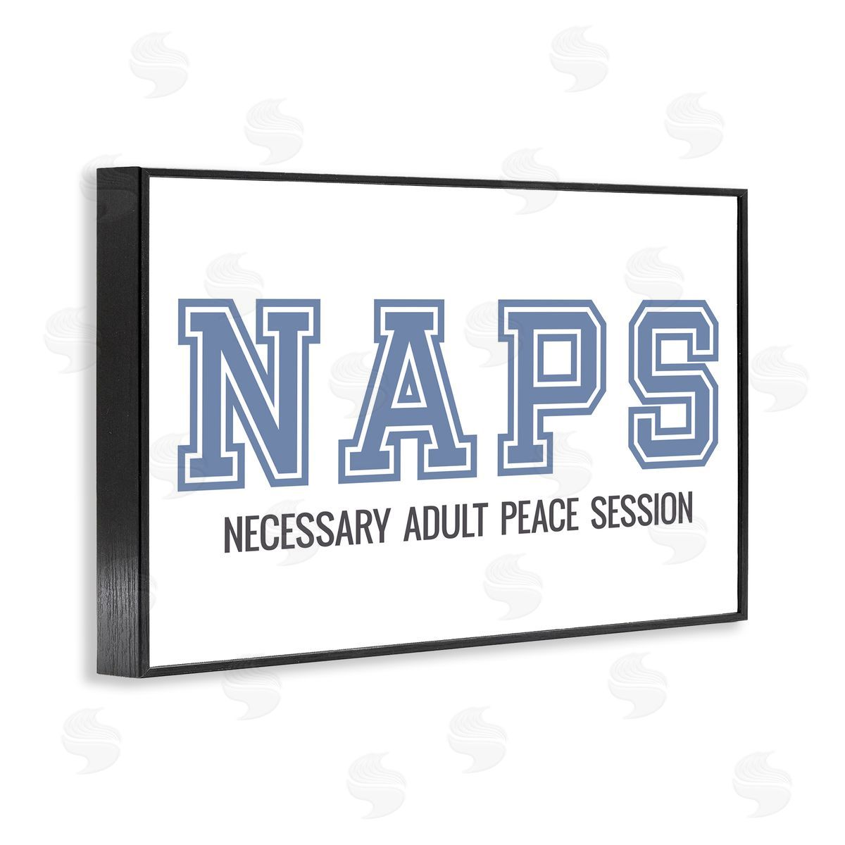 Funny Naps Phrase Black Frame Print Wall Art, Home Decor by Sd Graphics Studio