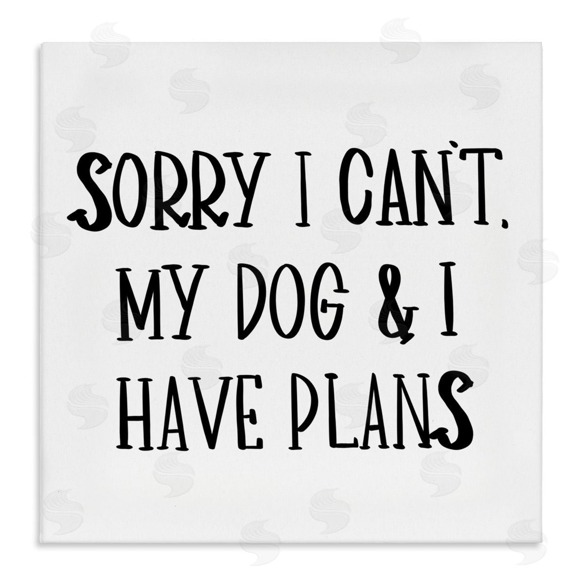 SD Graphics Studio Plans With Dog Canvas Wall Art Print