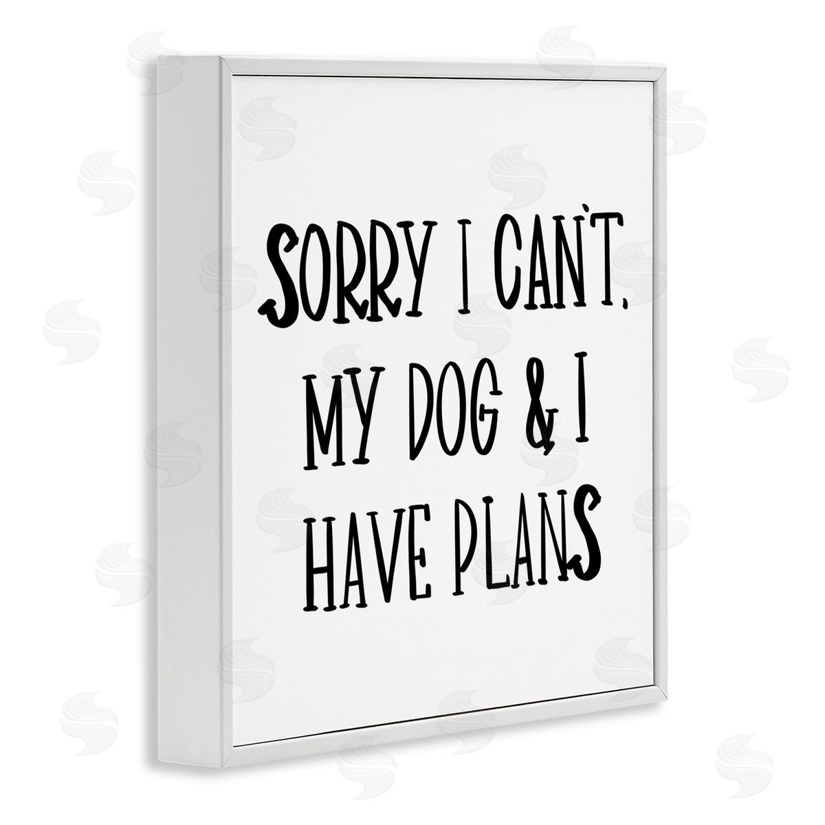 SD Graphics Studio Plans With Dog White Framed Giclee Wall Art Print