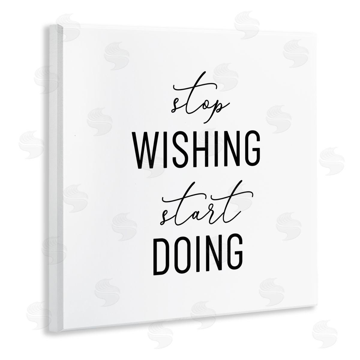 Anna Quach Motivational Start Doing Wooden Wall Plaque Art Print