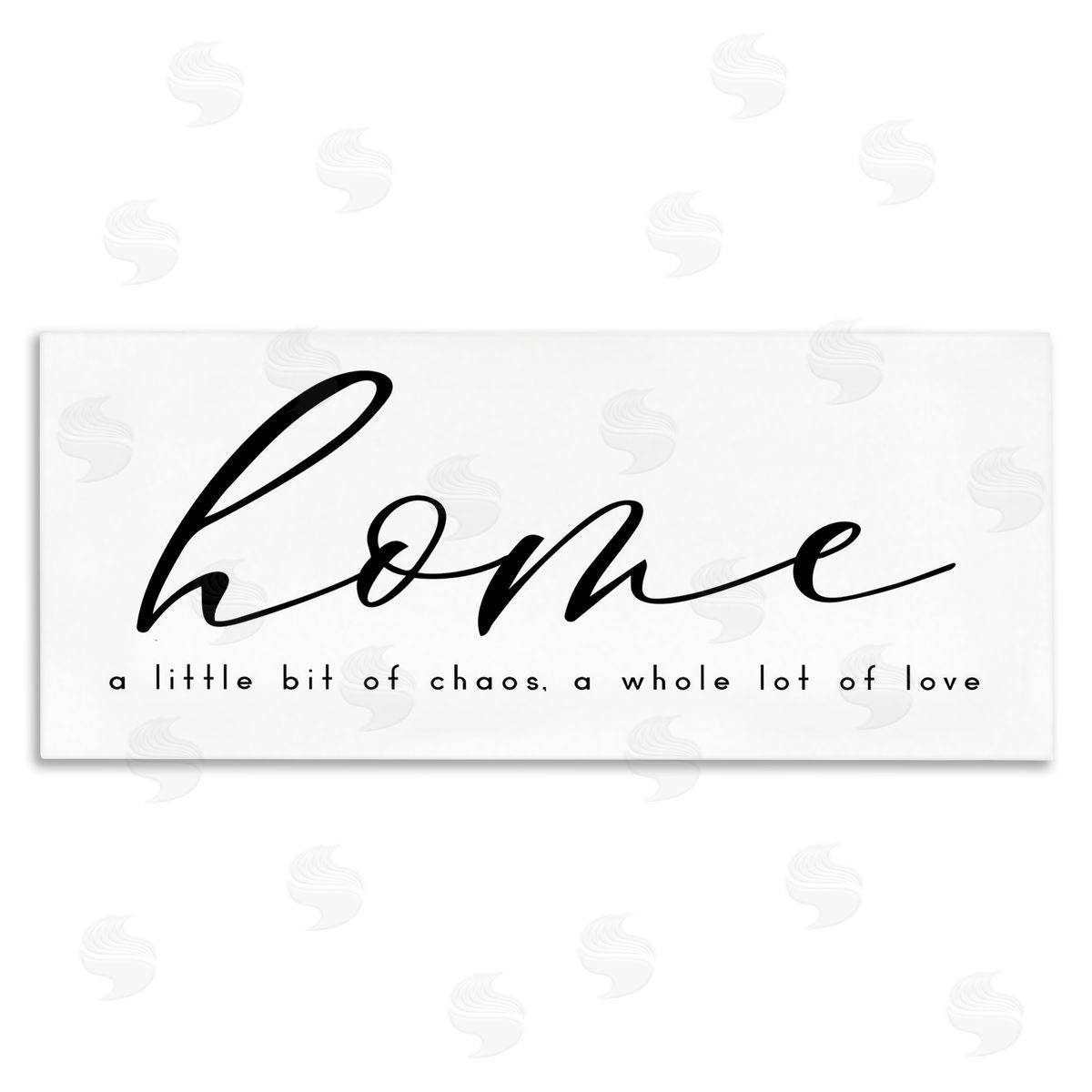 Chaos and Love Phrase Canvas Wall Art, Home Decor by Anna Quach