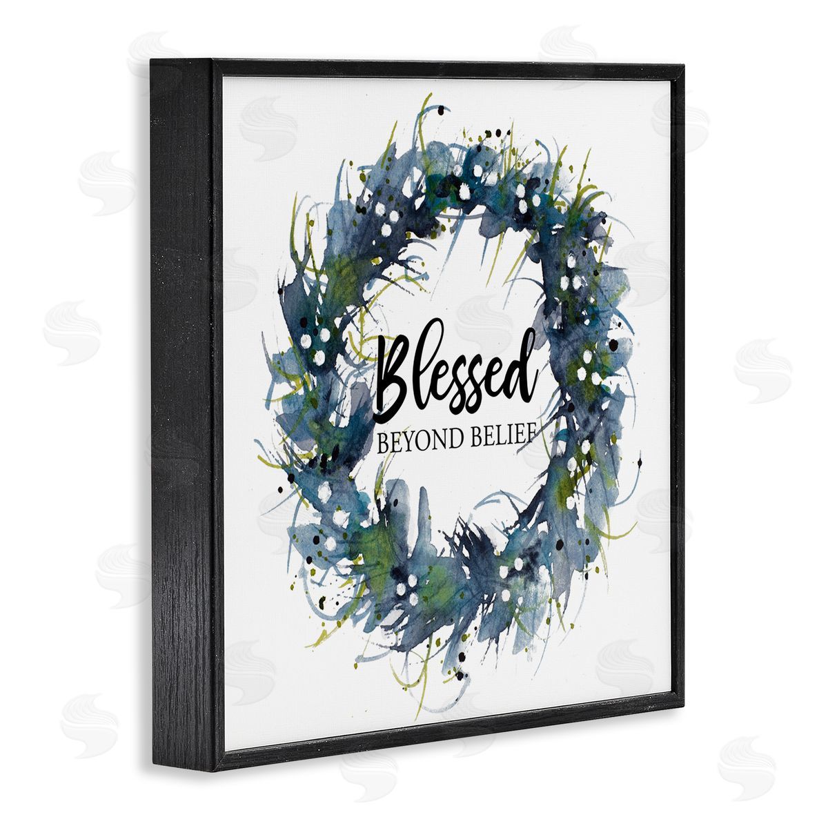 Krinlox Blessed Beyond Belief Black Framed Giclee Wall Art Print