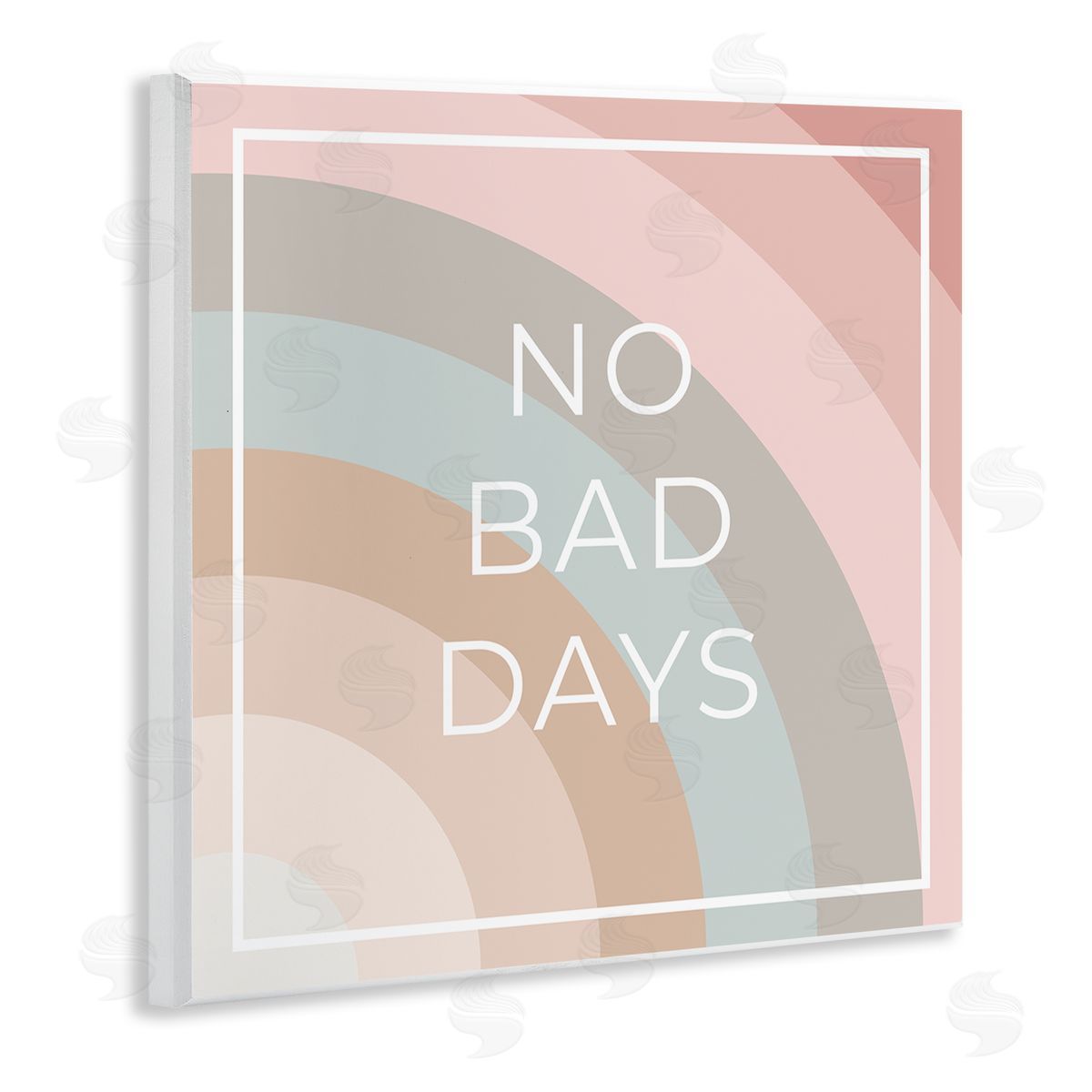 Anna Quach No Bad Days Rainbow Wooden Wall Plaque Art Print