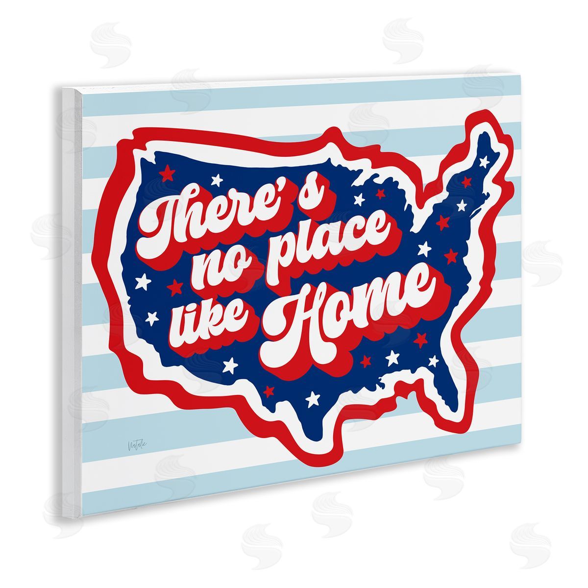 No Place Like Home Wood Plaque Wall Art, Home Decor by Natalie Carpentieri