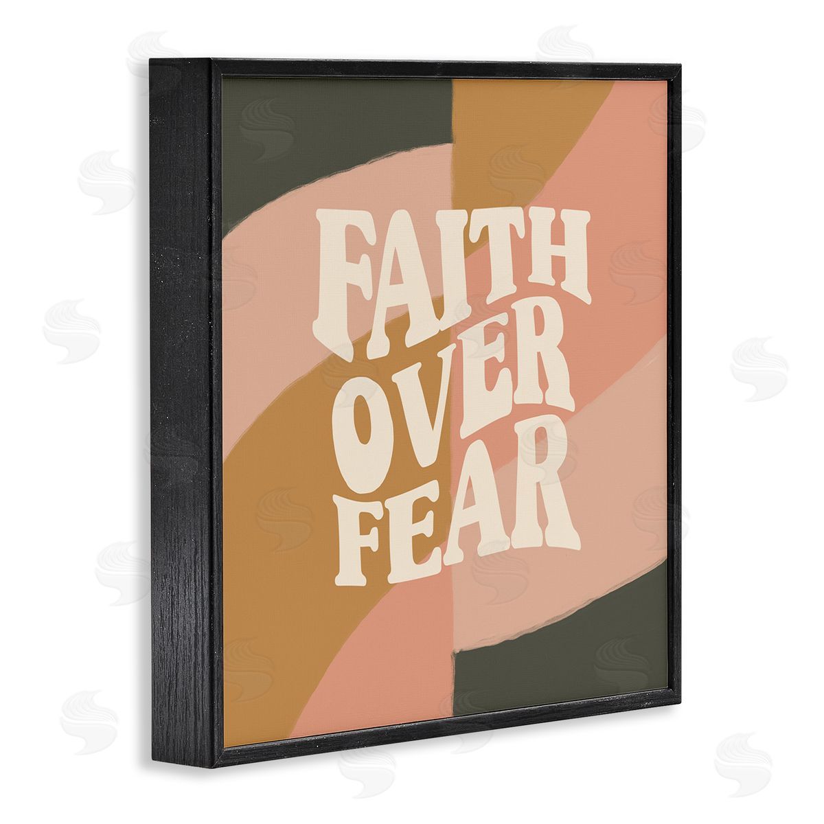 Amylee Weeks Faith Over Fear Black Framed Giclee Wall Art Print