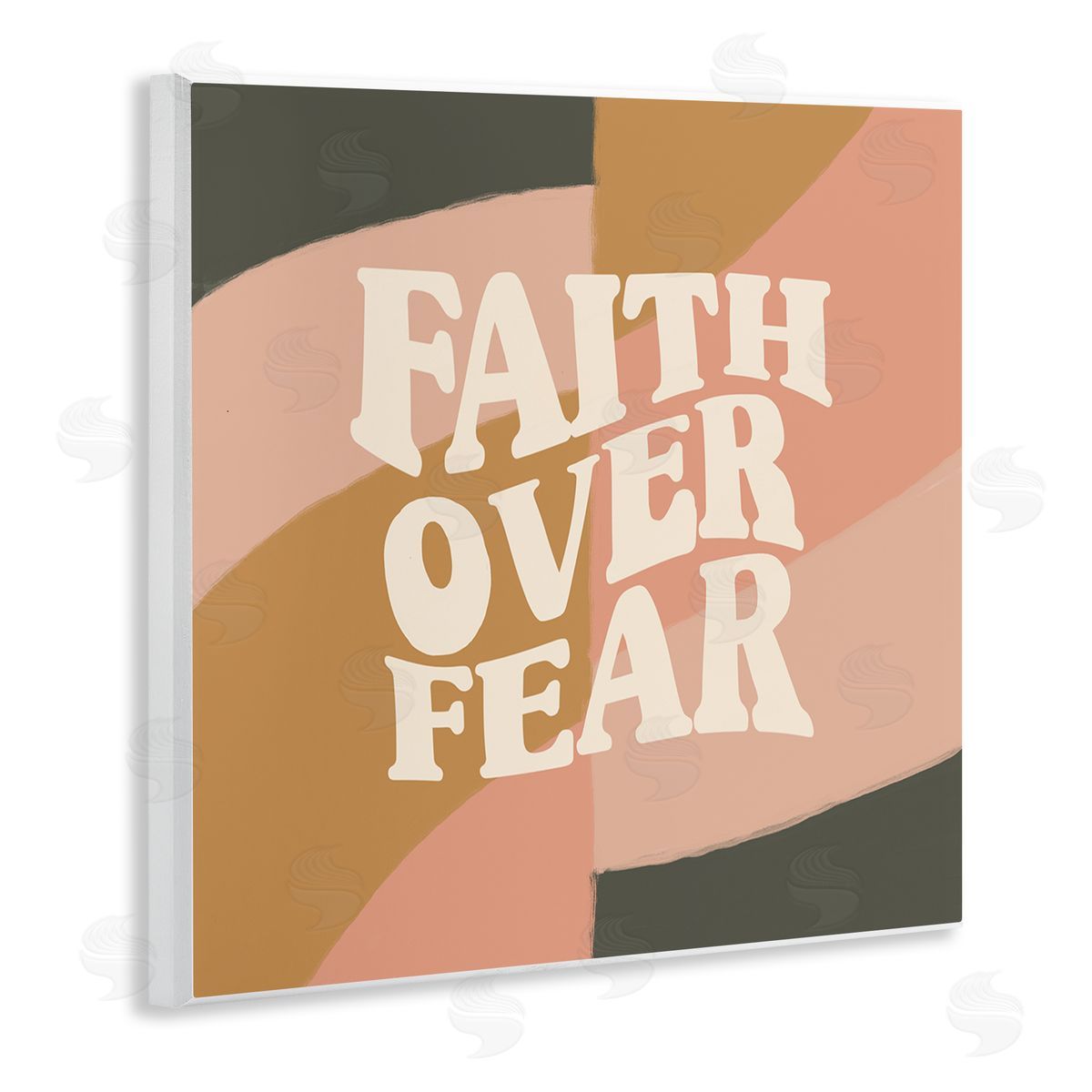Amylee Weeks Faith Over Fear Wooden Wall Plaque Art Print