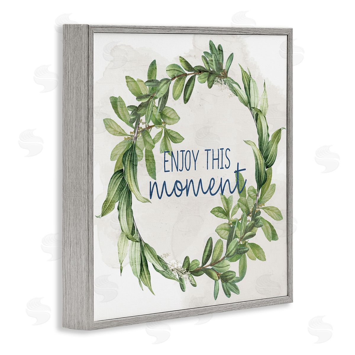 Anne Bailey Enjoy This Moment Gray Framed Giclee Wall Art Print