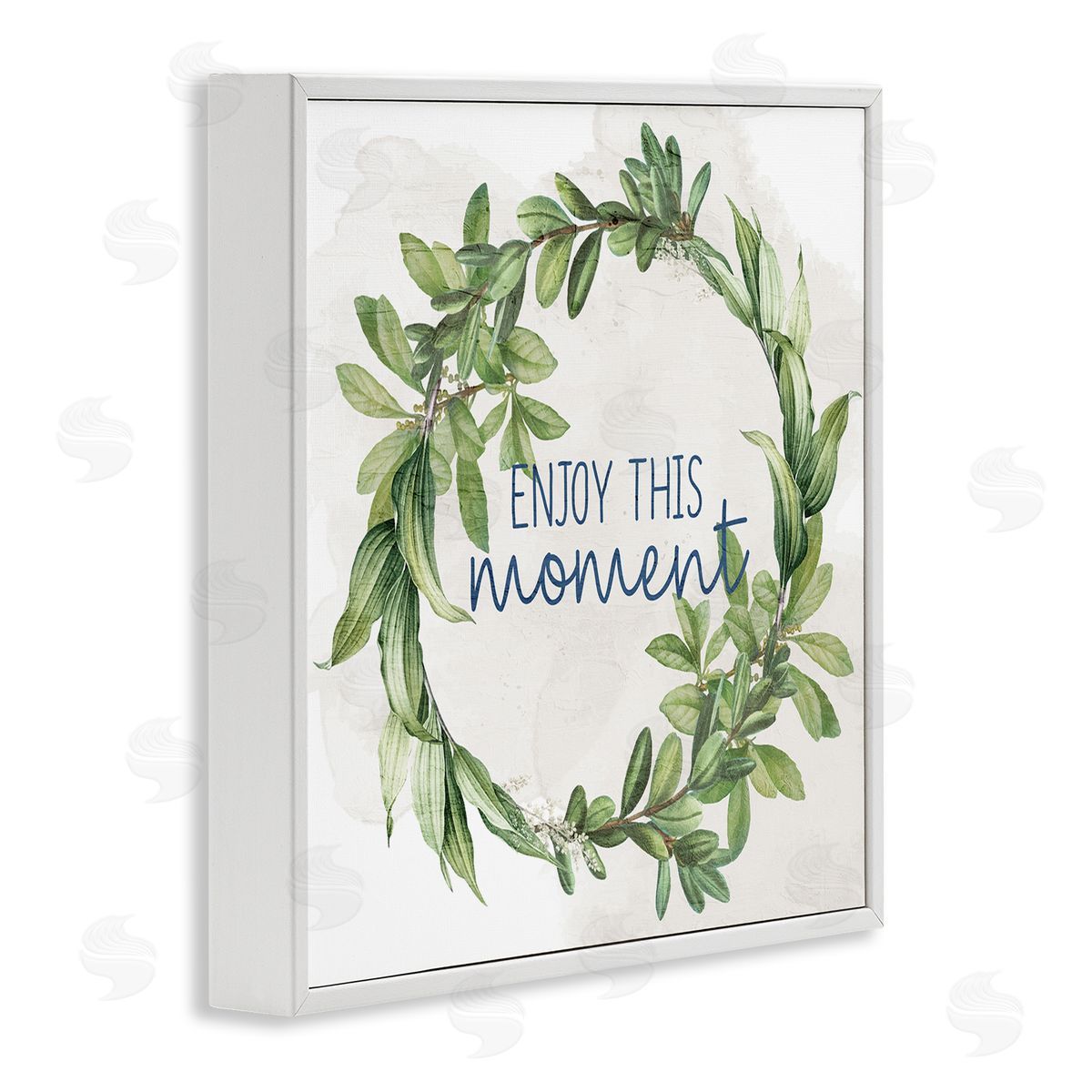 Anne Bailey Enjoy This Moment White Framed Giclee Wall Art Print