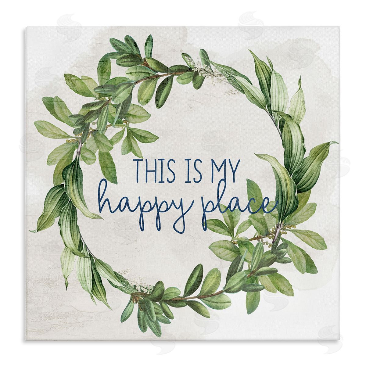 Anne Bailey Happy Place Wreath Canvas Wall Art Print