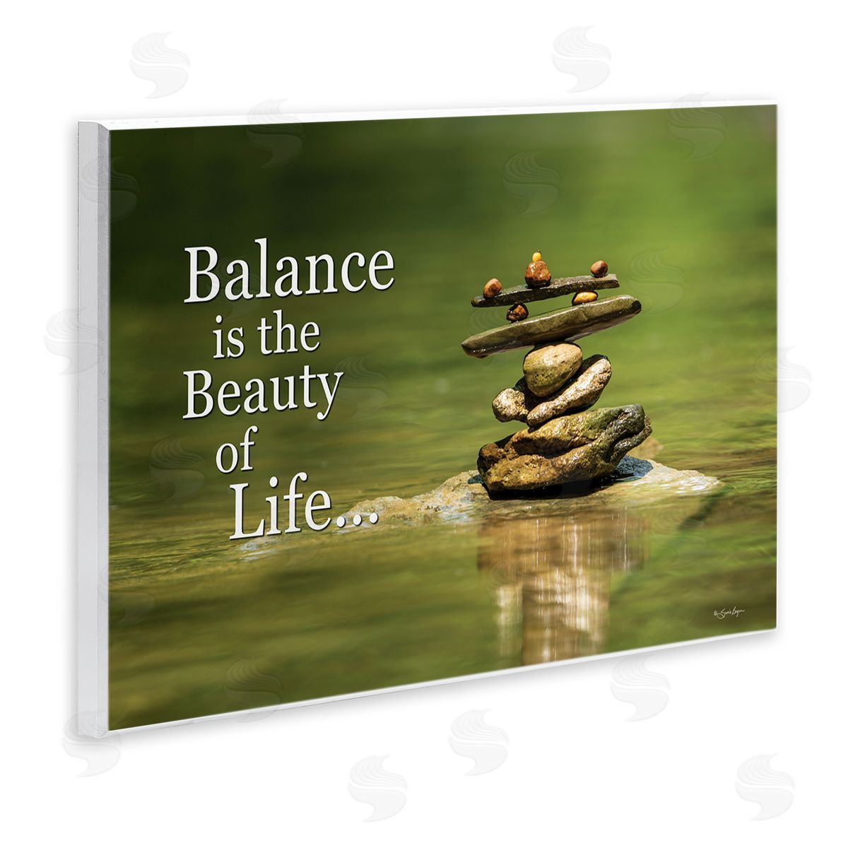 Susie Boyer Balance Is Beauty Wooden Wall Plaque Art Print
