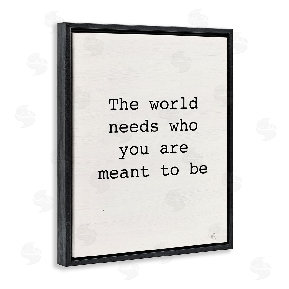 Inspirational Meant To Be Black Floating Frame Canvas Wall Art, Home Decor by Fearfully Made Creations