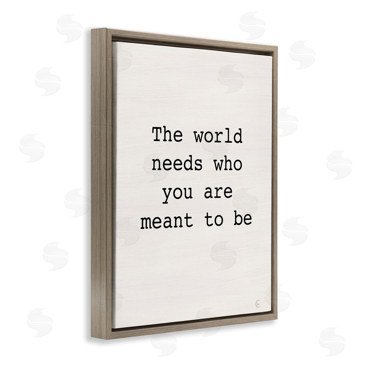 Inspirational Meant To Be Brown Floating Frame Canvas Wall Art, Home Decor by Fearfully Made Creations