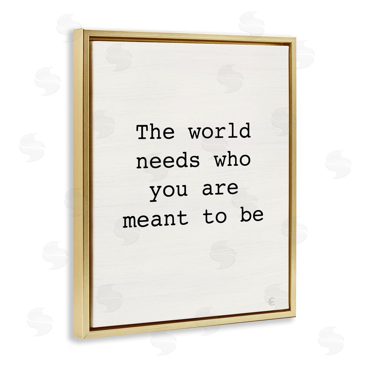 Inspirational Meant To Be Gold Floating Frame Canvas Wall Art, Home Decor by Fearfully Made Creations