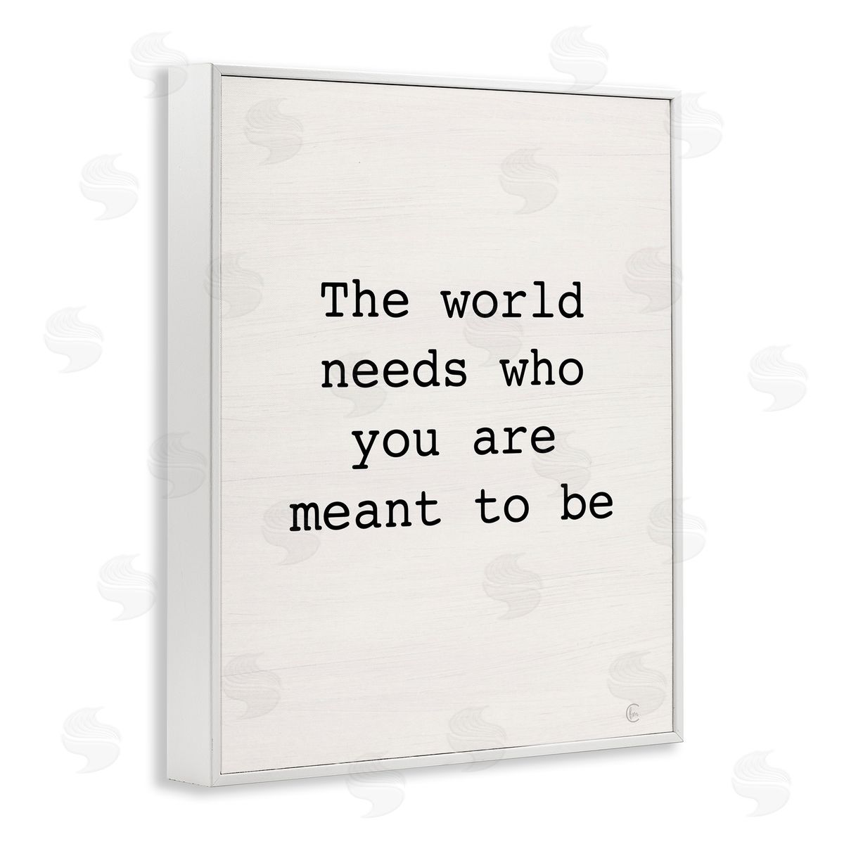 Inspirational Meant To Be White Frame Print Wall Art, Home Decor by Fearfully Made Creations