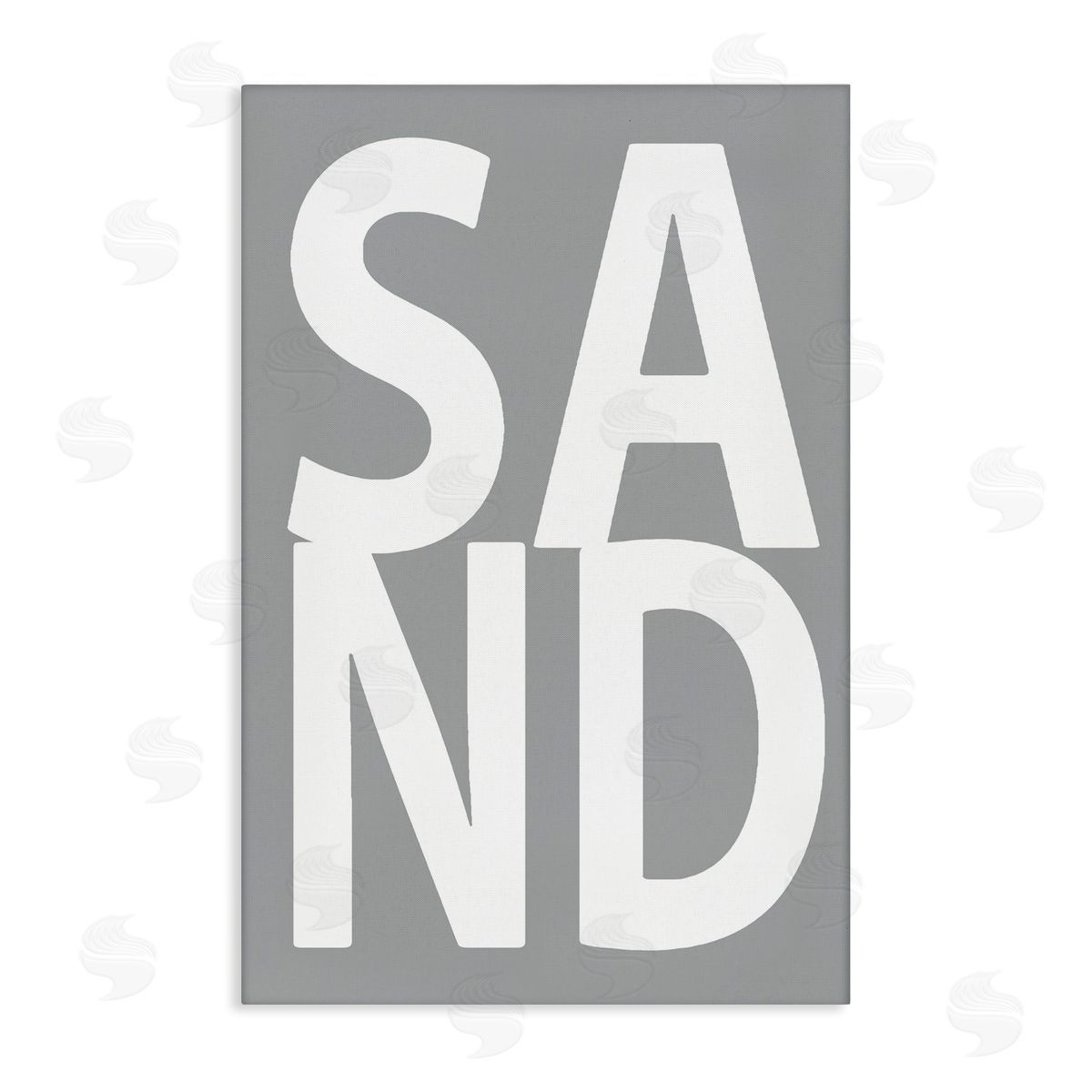 Sand Word on Grey Canvas Wall Art, Home Decor by Jamie MacDowell